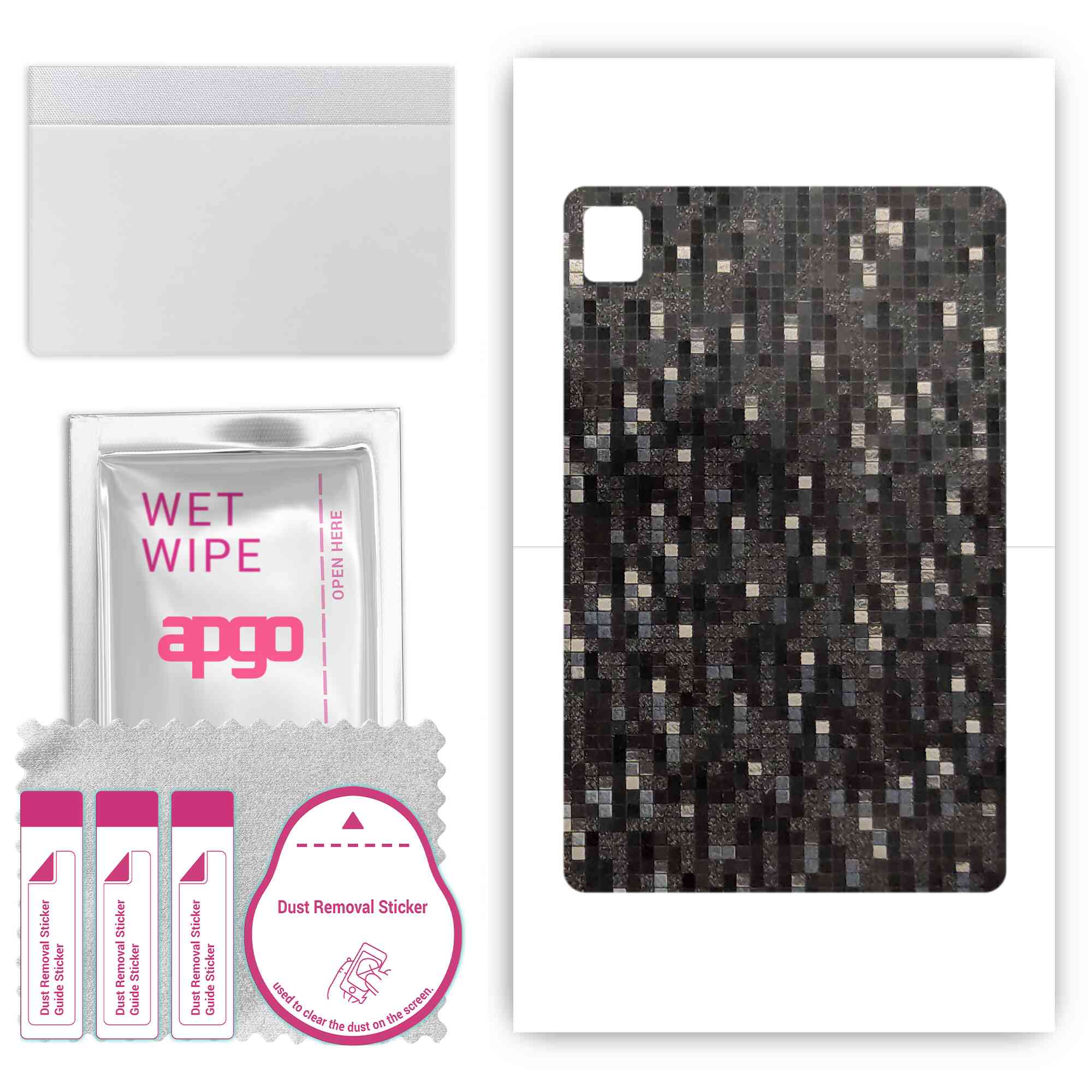 apgo Protective Skin Sticker for the back compatible with TCL 10 TabMax 4G, Wrap Film, Foil, Vinyl - Pattern Carbon Black Pixel
apgo Protective Skin Sticker for the back compatible with TCL 10 TabMax 4G, Wrap Film, Foil, Vinyl - Pattern Carbon Black Pixel