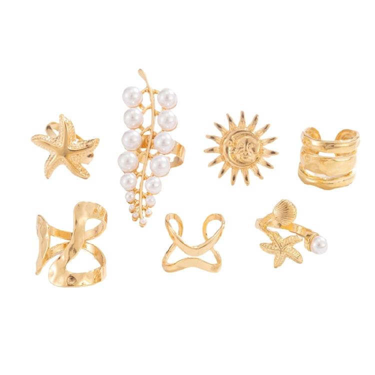 Delicate Solar Sea Star Rings Collection For Layer Accessory Looks 1
Delicate Solar Sea Star Rings Collection For Layer Accessory Looks 1