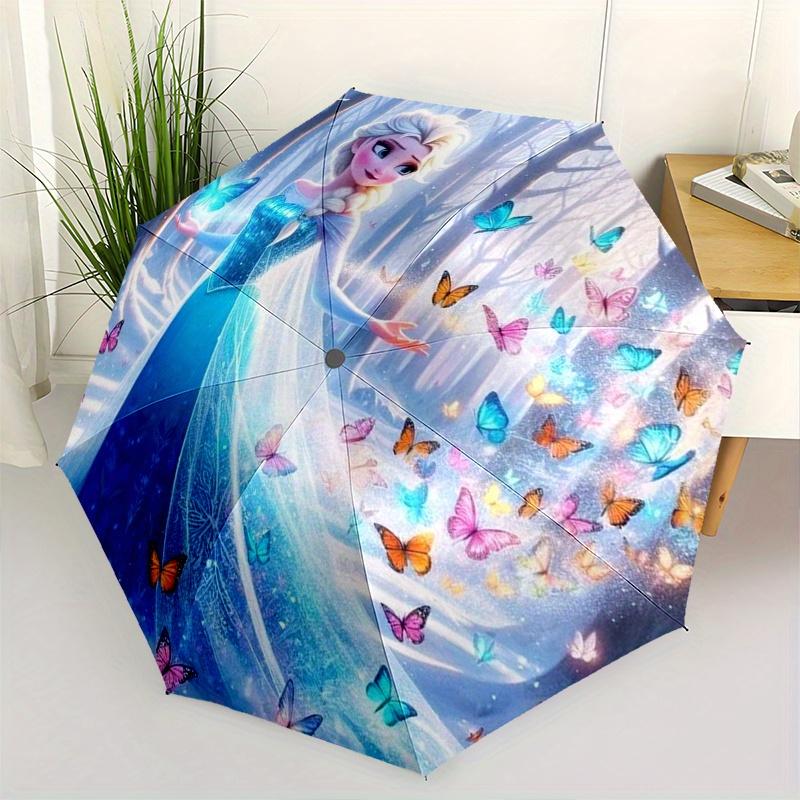 Elsa Butterflies Themed folding umbrella, the best choice for gift giving, 8 ribs, casual, durable, lightweight and portable travel umbrella
Elsa Butterflies Themed folding umbrella, the best choice for gift giving, 8 ribs, casual, durable, lightweight and portable travel umbrella