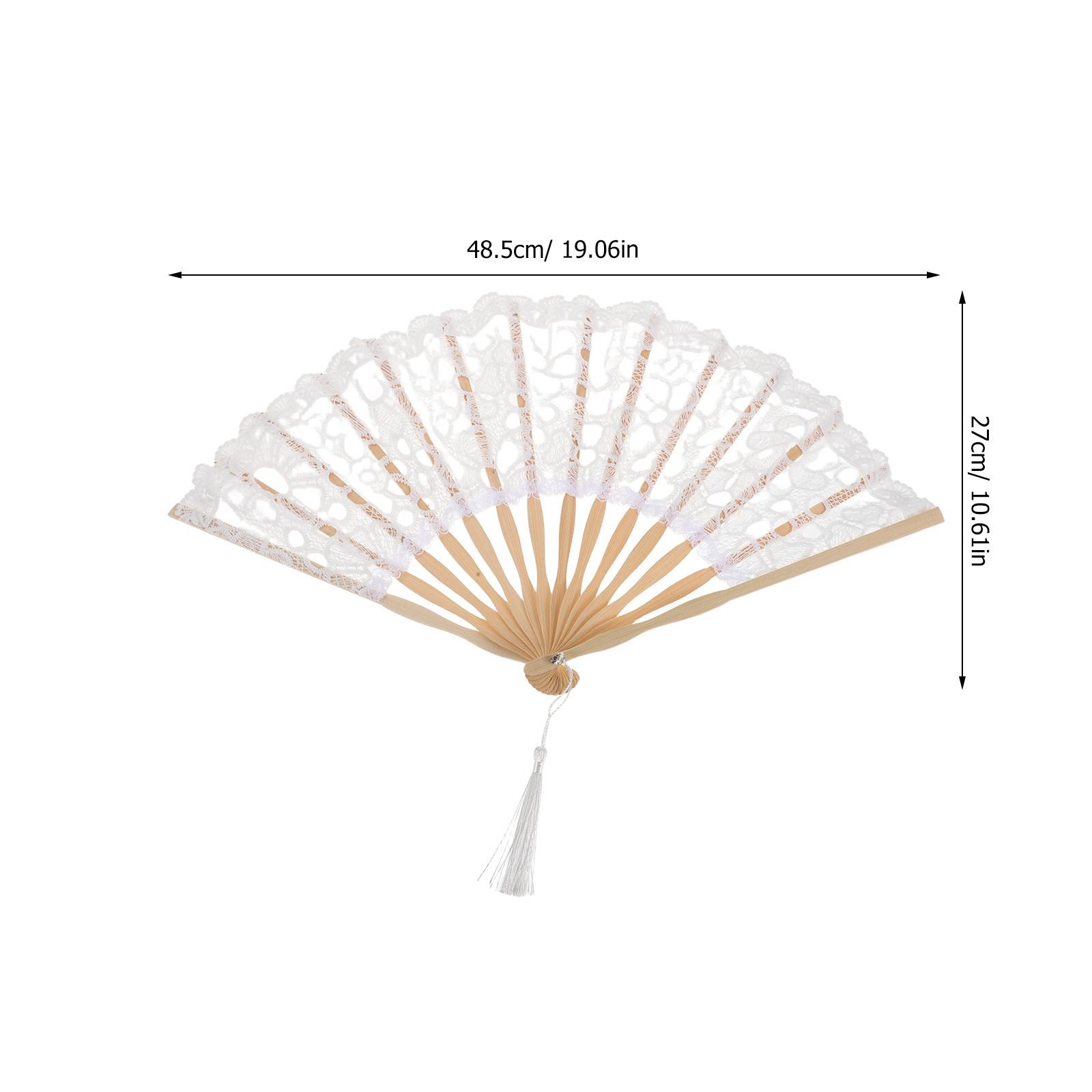 19 Inch Lace Folding Fan Bamboo Frame Elegant Bridal Handheld for Wedding Party Decoration Dancing Festival Women Shower White білий
19 Inch Lace Folding Fan Bamboo Frame Elegant Bridal Handheld for Wedding Party Decoration Dancing Festival Women Shower White білий