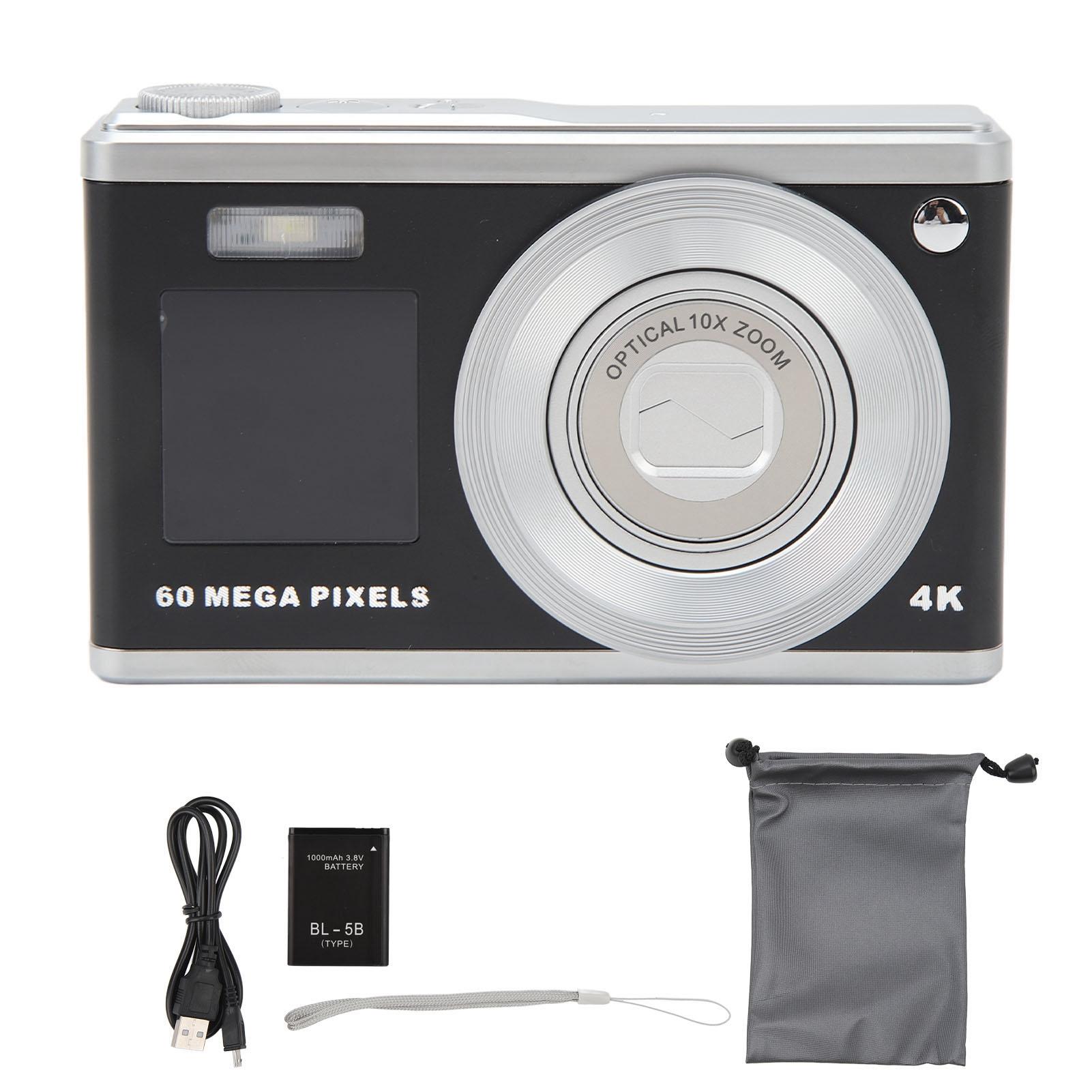 Digital Camera 2.88in IPS Screen Anti Shake 10X Optical Zoom 1000mAh Auto Focus Vlogging Camera чорний
Digital Camera 2.88in IPS Screen Anti Shake 10X Optical Zoom 1000mAh Auto Focus Vlogging Camera чорний