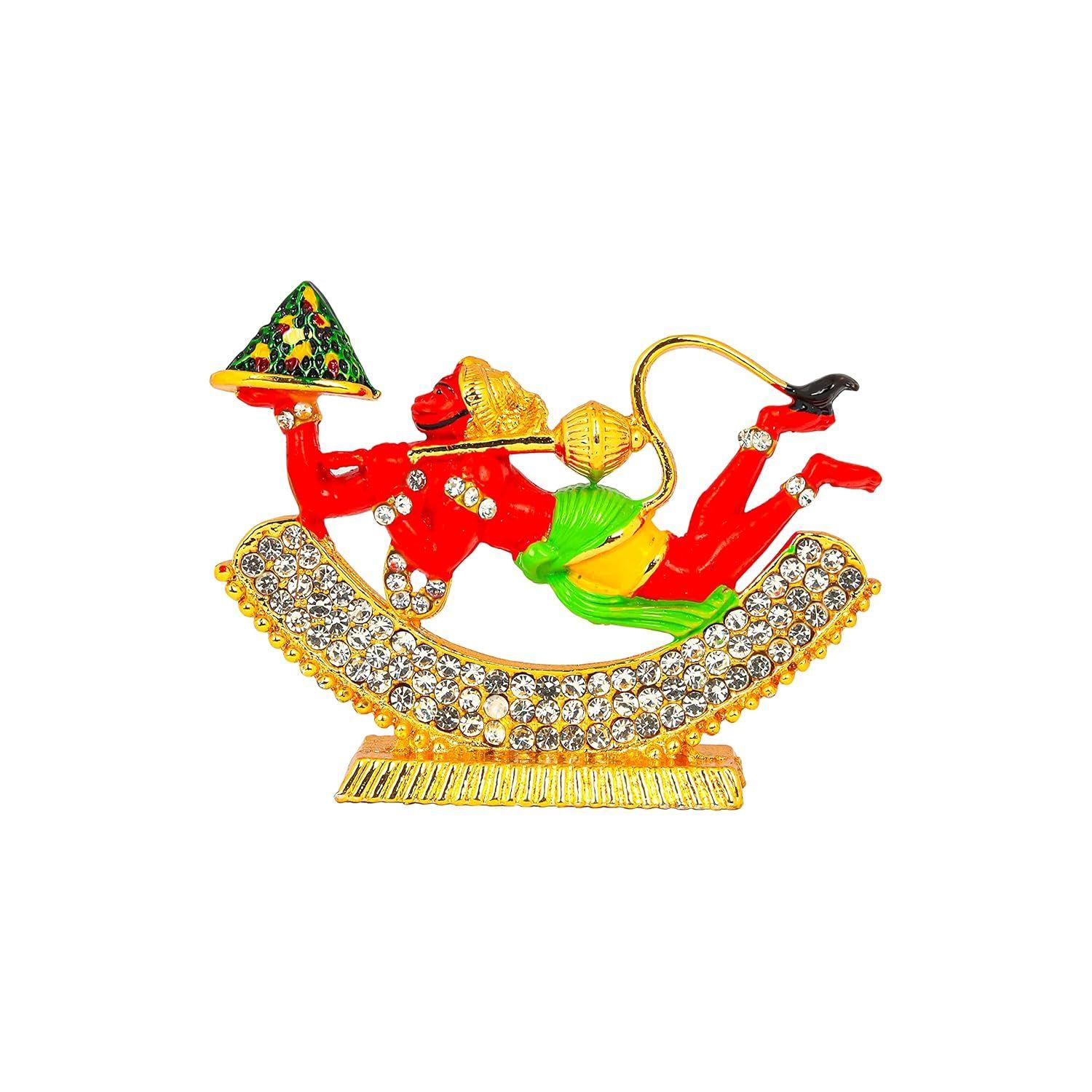 Flying Lord Hanuman Idol | Bajrang Bali Spiritual Showpiece Figurine Sculpture House Warming Gift,
Flying Lord Hanuman Idol | Bajrang Bali Spiritual Showpiece Figurine Sculpture House Warming Gift,