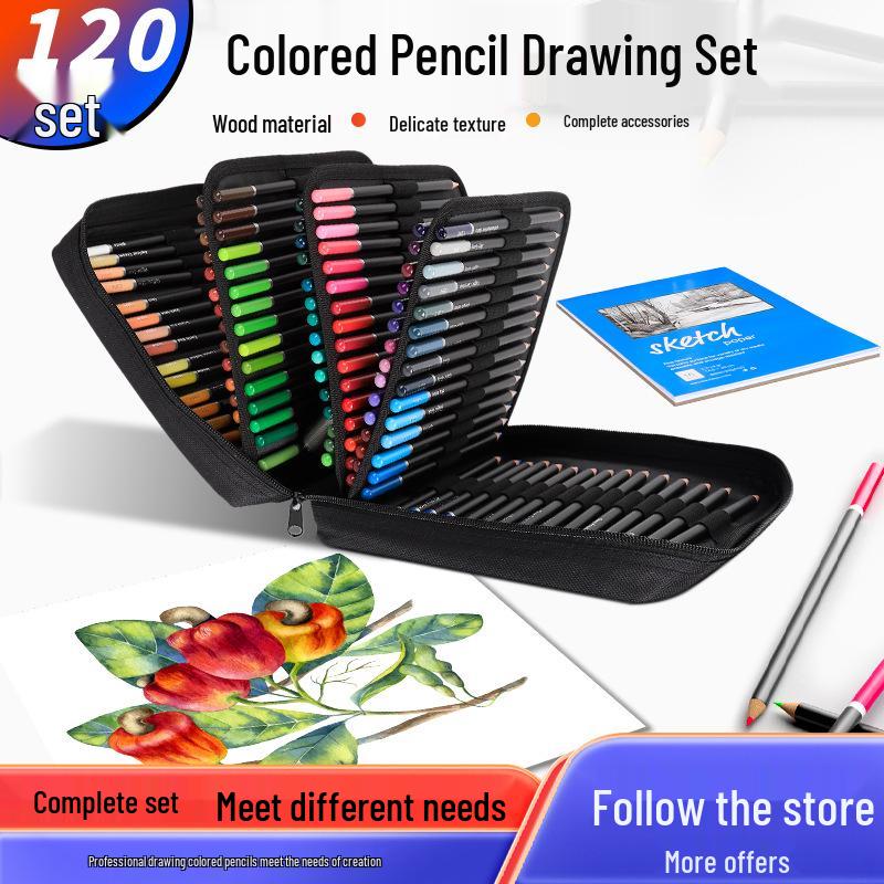 120-Color Oil-Based Colored Pencil Set for Professional Art and Drawing
120-Color Oil-Based Colored Pencil Set for Professional Art and Drawing