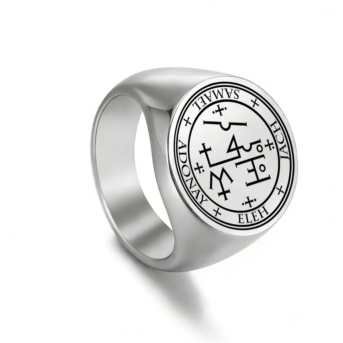 Seal of Archangels Rings MICHAEL GABRIEL RAPHAEL AZRAEL CAMAEL Seal Talisman Ring Stainless Steel Amulet Jewelry Gift 9
Seal of Archangels Rings MICHAEL GABRIEL RAPHAEL AZRAEL CAMAEL Seal Talisman Ring Stainless Steel Amulet Jewelry Gift 9