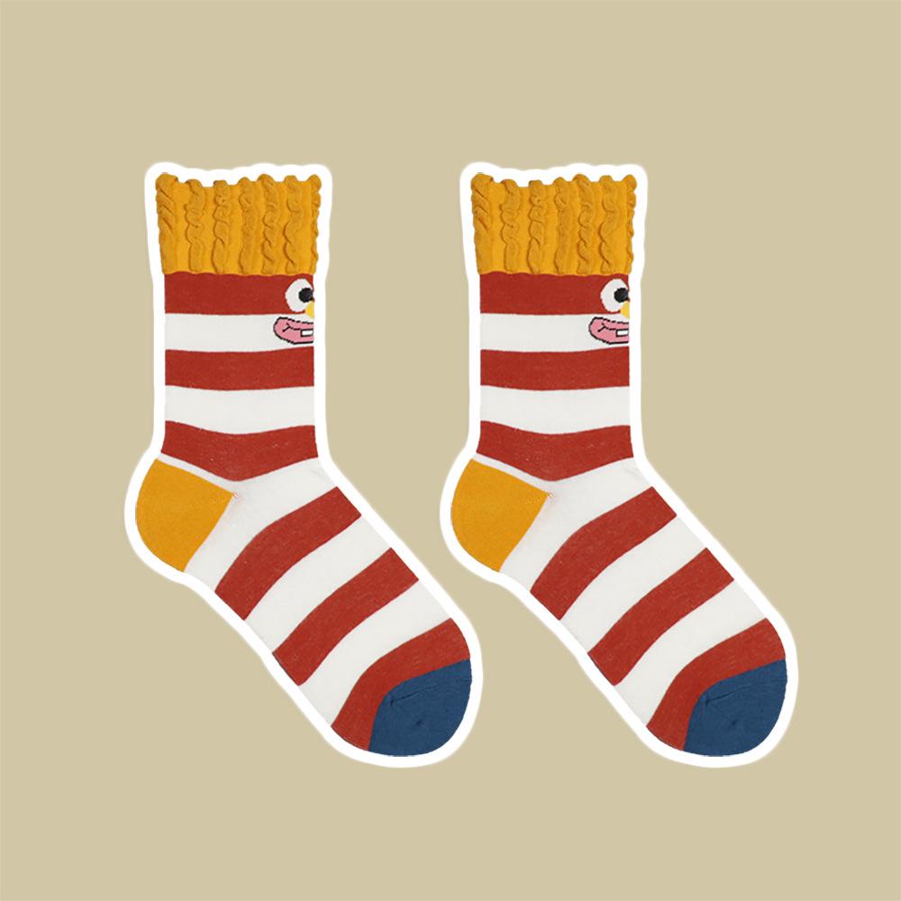 Корейские Модные Милые Носки до середины икры с принтом Бургера и Картофеля Фри для Мужчин и Женщин - Забавные Модные Хлопковые Носки One Size (35-43)
Корейские Модные Милые Носки до середины икры с принтом Бургера и Картофеля Фри для Мужчин и Женщин - Забавные Модные Хлопковые Носки One Size (35-43)
