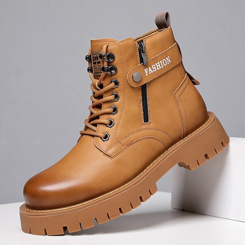 Winter Martin boots British style high-top cotton shoes men s velvet thickened men s leather shoes warm snow boots 38 чёрный
Winter Martin boots British style high-top cotton shoes men s velvet thickened men s leather shoes warm snow boots 38 чёрный
