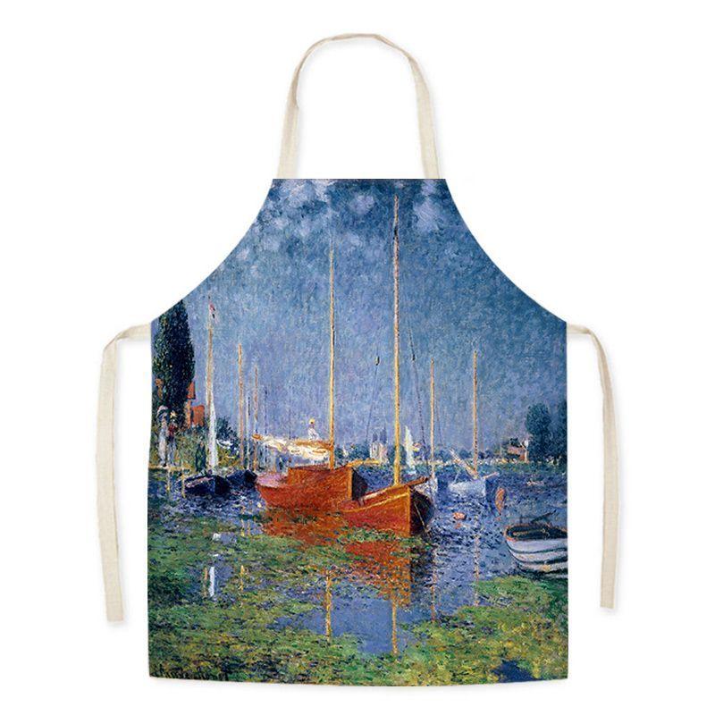 Monet Art Oil Painting Art Student Literary Apron Mori Studio Adult Sleeveless Kitchen Work Waist Bib 47x38cm
Monet Art Oil Painting Art Student Literary Apron Mori Studio Adult Sleeveless Kitchen Work Waist Bib 47x38cm