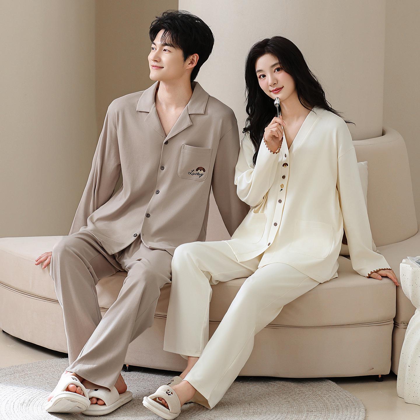 Tencel Cotton Lyocell Couple Pajama Set - Long Sleeve Casual Homewear for Women and Men Women XXL (Recommended 65-75 kg)
Tencel Cotton Lyocell Couple Pajama Set - Long Sleeve Casual Homewear for Women and Men Women XXL (Recommended 65-75 kg)