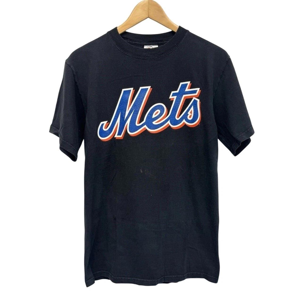 Vintage New York Mets Tee Black Double Sided Graphic Logo T-Shirt #5 Wright Fade 2XL
Vintage New York Mets Tee Black Double Sided Graphic Logo T-Shirt #5 Wright Fade 2XL