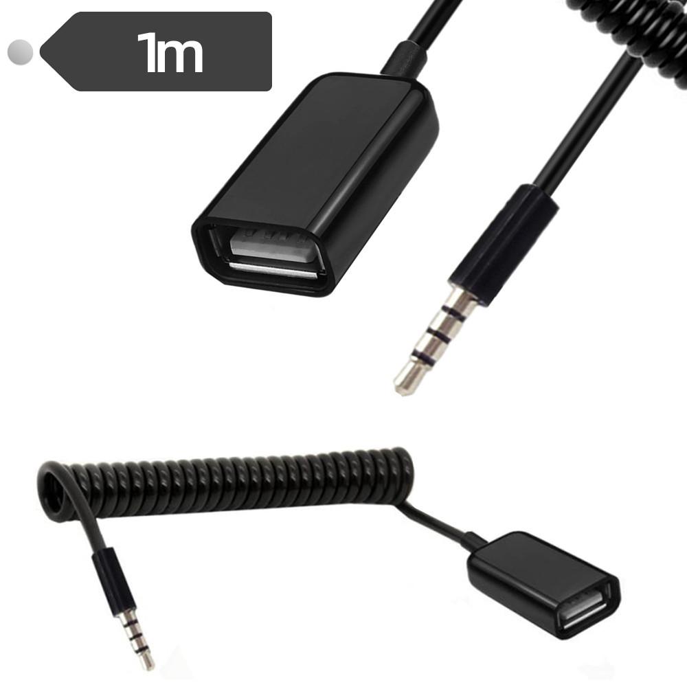 1m 3.5mm Male to USB2.0 Female Audio Adapter Spring Cable Data Transfer Charging OTG Cord As Shown A
1m 3.5mm Male to USB2.0 Female Audio Adapter Spring Cable Data Transfer Charging OTG Cord As Shown A