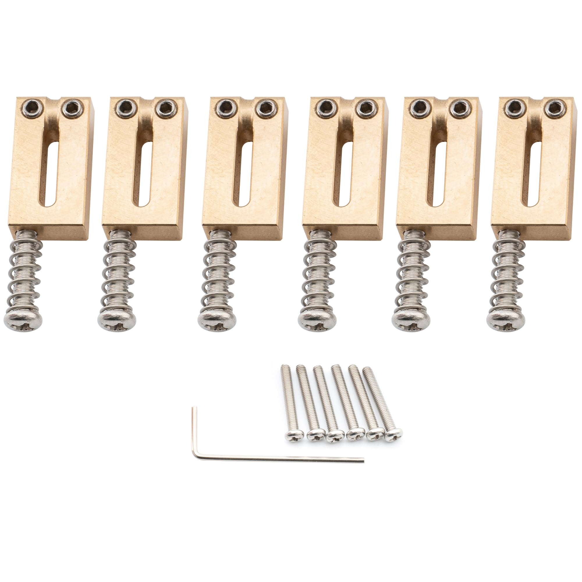 Musiclily Ultra Guitar Brass Saddle Offset Style American Electric Original Color of 10.5mm Offset Strat/Telecaster Guitar, (Набір 6)
Musiclily Ultra Guitar Brass Saddle Offset Style American Electric Original Color of 10.5mm Offset Strat/Telecaster Guitar, (Набір 6)
