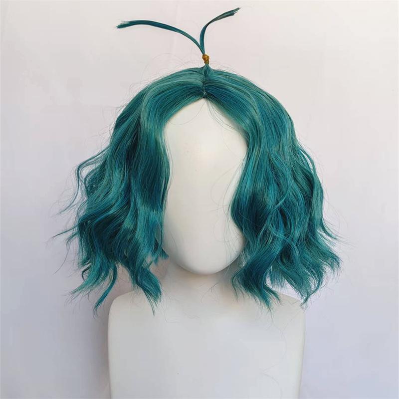 Inside Envy Wig Cyan Color Short Curly Wavy Wig Halloween Cosplay Party Movie Envy Costume Wigs
Inside Envy Wig Cyan Color Short Curly Wavy Wig Halloween Cosplay Party Movie Envy Costume Wigs