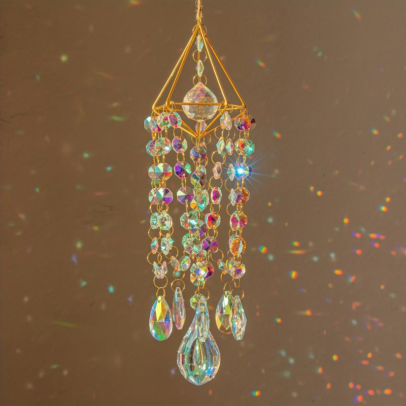Crystal Light Catcher Hanging Wind Chime Garden Light Catcher Rainbow Maker Handmade Gold Plated Light Catcher
Crystal Light Catcher Hanging Wind Chime Garden Light Catcher Rainbow Maker Handmade Gold Plated Light Catcher