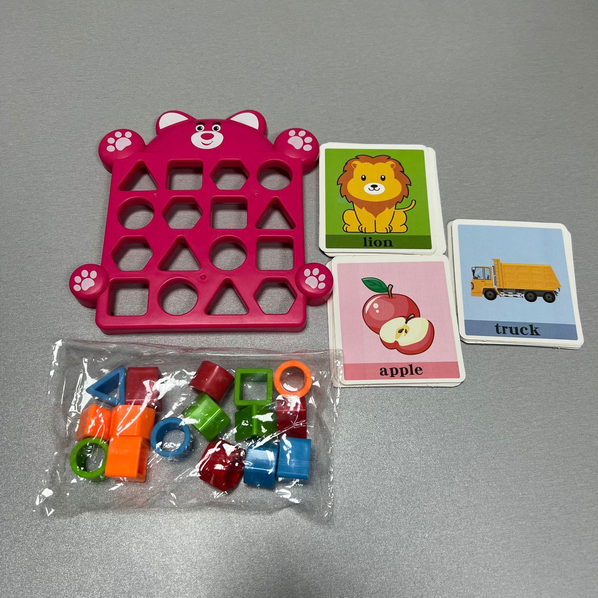 Детский пазл на сопоставление форм в виде медведя: Игра на концентрацию и тренировку мышления для двух игроков 30 Question Cards + 16 Matching Blocks
Детский пазл на сопоставление форм в виде медведя: Игра на концентрацию и тренировку мышления для двух игроков 30 Question Cards + 16 Matching Blocks