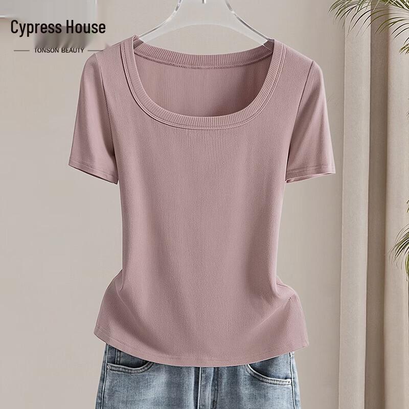 Women s Square Neck Short Sleeve Slim Fit T-shirt L
Women s Square Neck Short Sleeve Slim Fit T-shirt L