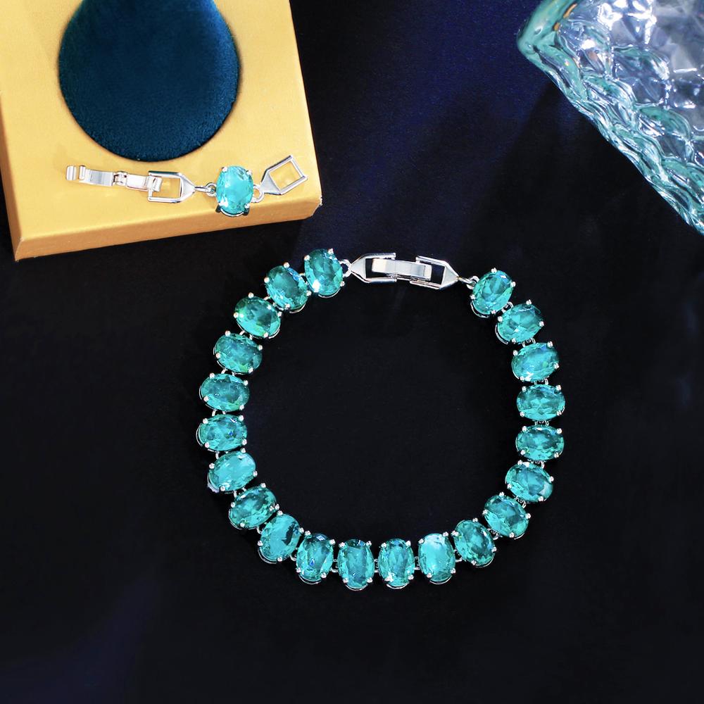 Pera Fashion Lake Green Crystal Women Daily Wear Jewelry Tennis Oval CZ Link Bracelets with Extension Clasp Hand Accessory B260 зелений
Pera Fashion Lake Green Crystal Women Daily Wear Jewelry Tennis Oval CZ Link Bracelets with Extension Clasp Hand Accessory B260 зелений