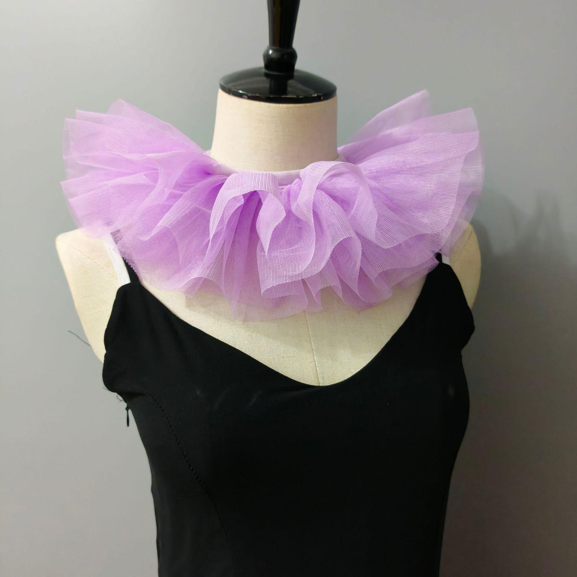 Детский трехслойный сетчатый цветной пушистый искусственный воротник, воротник-жабо светло-фиолетовый
Детский трехслойный сетчатый цветной пушистый искусственный воротник, воротник-жабо светло-фиолетовый