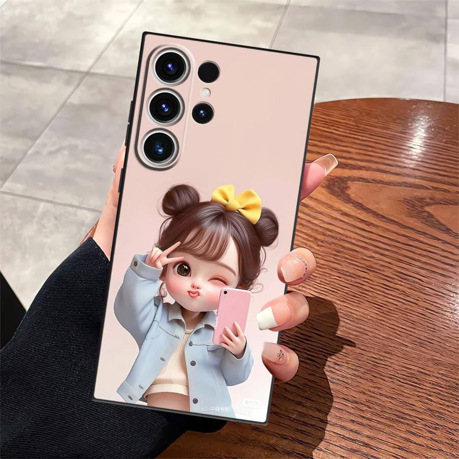 Case for Samsung Galaxy S25 Edge S21 FE S20 S23 Ultra S24 Plus Black Soft Phone Cover Cartoon Girl Pattern Galaxy S24 FE
Case for Samsung Galaxy S25 Edge S21 FE S20 S23 Ultra S24 Plus Black Soft Phone Cover Cartoon Girl Pattern Galaxy S24 FE