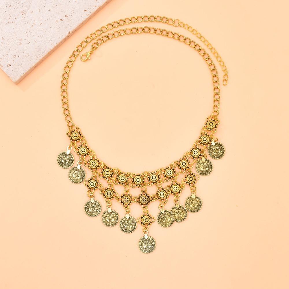 Bohemian Style Coin Necklace Versatile Ethnic Charms Necklace Bohemian Necklace For Women золотий
Bohemian Style Coin Necklace Versatile Ethnic Charms Necklace Bohemian Necklace For Women золотий