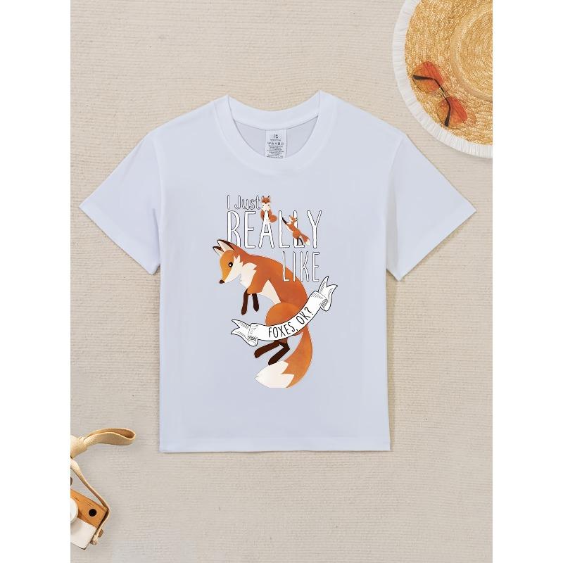 European sizes Kids Boys & Girls Cute Fox & Geometric Print T-Shirt - I Just Really Like Foxes Classi Series Short Sleeve Top 98cm белый
European sizes Kids Boys & Girls Cute Fox & Geometric Print T-Shirt - I Just Really Like Foxes Classi Series Short Sleeve Top 98cm белый