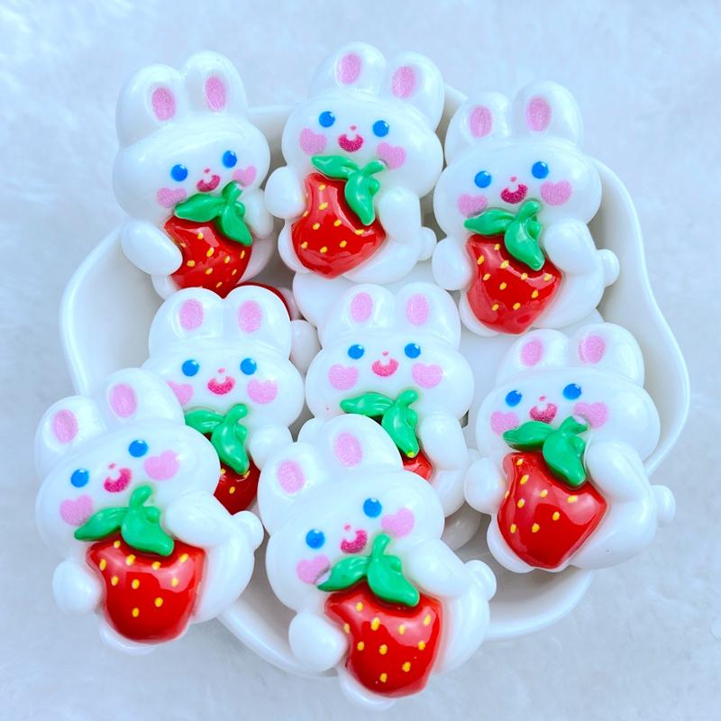 10Pcs New Cute Resin Mixed Strawberry Rabbit Series Flat Back Fit Phone Deco Parts Embellishments For Hair Bows Accessories
10Pcs New Cute Resin Mixed Strawberry Rabbit Series Flat Back Fit Phone Deco Parts Embellishments For Hair Bows Accessories