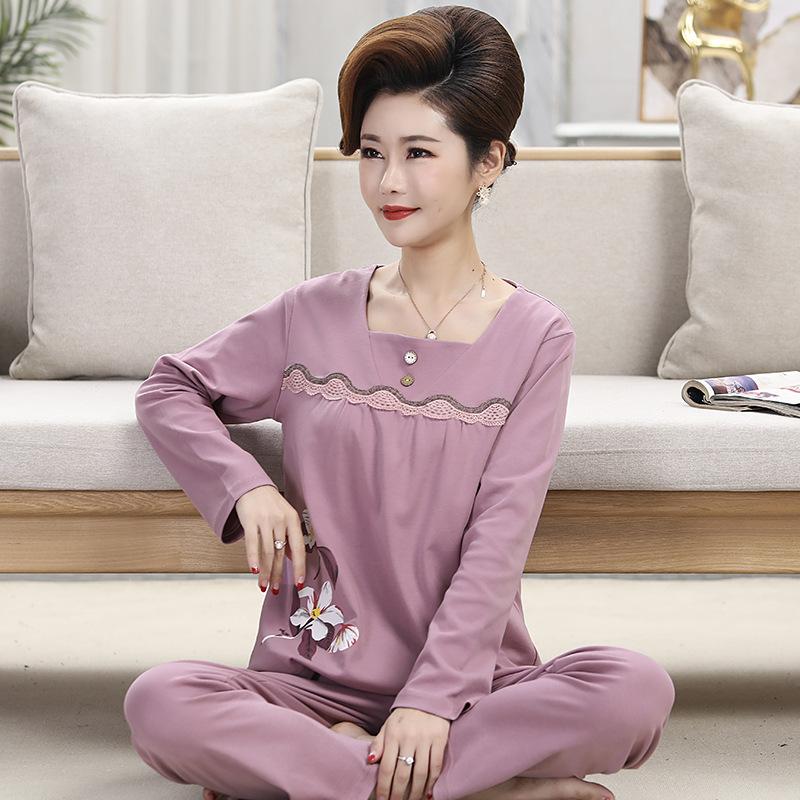 Весенне-осенние женские пуловеры-пижамы, свободные и удобные высококачественные хлопковые брюки с длинными рукавами среднего возраста, домашний комплект 3XL яркий розовый
Весенне-осенние женские пуловеры-пижамы, свободные и удобные высококачественные хлопковые брюки с длинными рукавами среднего возраста, домашний комплект 3XL яркий розовый