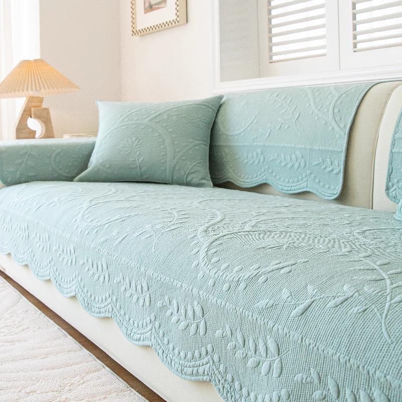 Французская Ретро Подушка для Дивана Нескользящая Подушка для Сиденья Полотенце для Спинки Новая Универсальная Чехол для Дивана на Четыре Сезона Ткань для Чехла Подушка для Сиденья 90*160cm