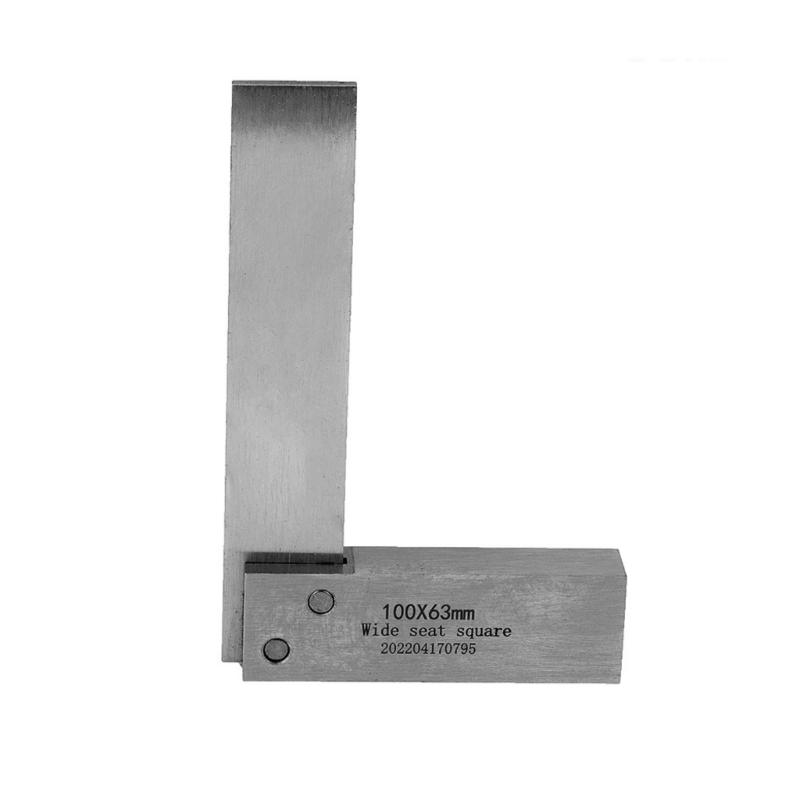 Right Angles Wide Seats Square Machinist Square 90 Degree Wide Base Square Tool L-Type Measuring Tool Steel Angles Ruler 100x63mm
Right Angles Wide Seats Square Machinist Square 90 Degree Wide Base Square Tool L-Type Measuring Tool Steel Angles Ruler 100x63mm
