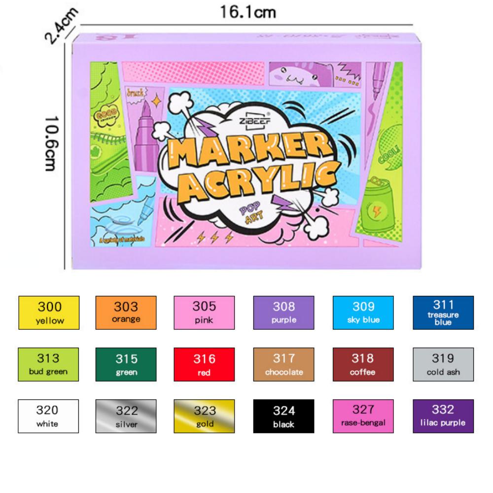 Soft Tip Acrylic Marker Set Art Brush Pens for Fabric Rock Ceramic Glass Canvas DIY Card Making Painting Coloring Art Supplies
Soft Tip Acrylic Marker Set Art Brush Pens for Fabric Rock Ceramic Glass Canvas DIY Card Making Painting Coloring Art Supplies