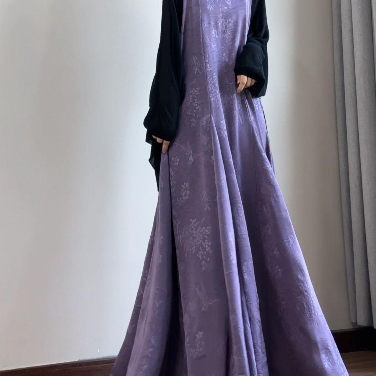 2025 New Chinese Style Retro Satin Slip Dress with Extended Length Fishtail Skirt Large фиолетовый
2025 New Chinese Style Retro Satin Slip Dress with Extended Length Fishtail Skirt Large фиолетовый