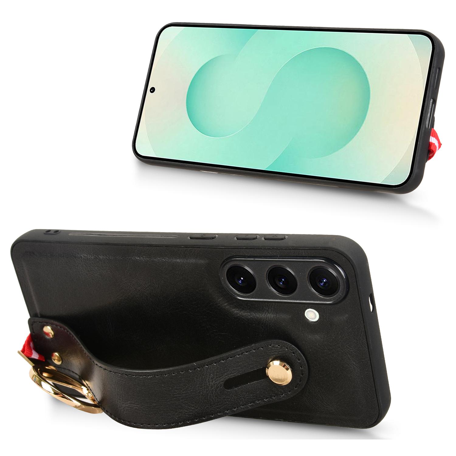 For Samsung Galaxy S25 Case Wristband Kickstand Leather+PC+TPU Phone Cover with Bottle Opener Brown
For Samsung Galaxy S25 Case Wristband Kickstand Leather+PC+TPU Phone Cover with Bottle Opener Brown