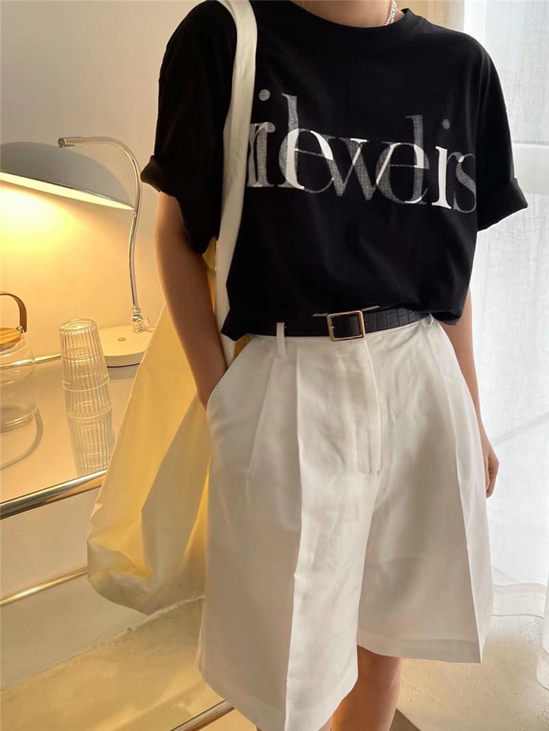 Женская летняя футболка в корейском стиле с принтом букв, свободная, с полурукавом Medium чёрный
Женская летняя футболка в корейском стиле с принтом букв, свободная, с полурукавом Medium чёрный