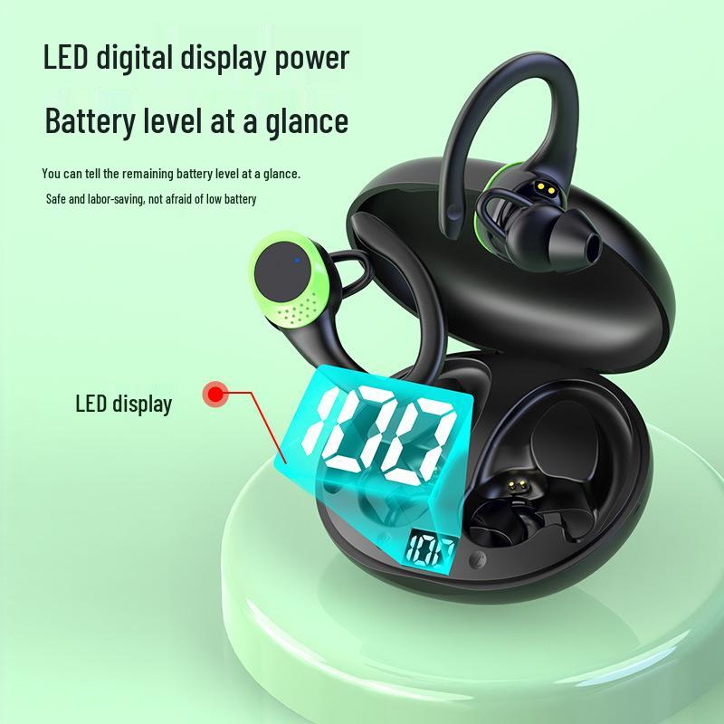 AX9 Wireless Bluetooth Earphones with Ear-hook, Battery Display & ENC Noise Cancellation
AX9 Wireless Bluetooth Earphones with Ear-hook, Battery Display & ENC Noise Cancellation