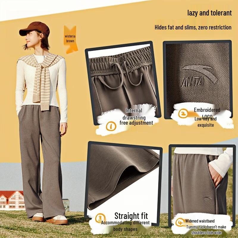 Женские повседневные брюки прямого кроя от Anta L
Женские повседневные брюки прямого кроя от Anta L