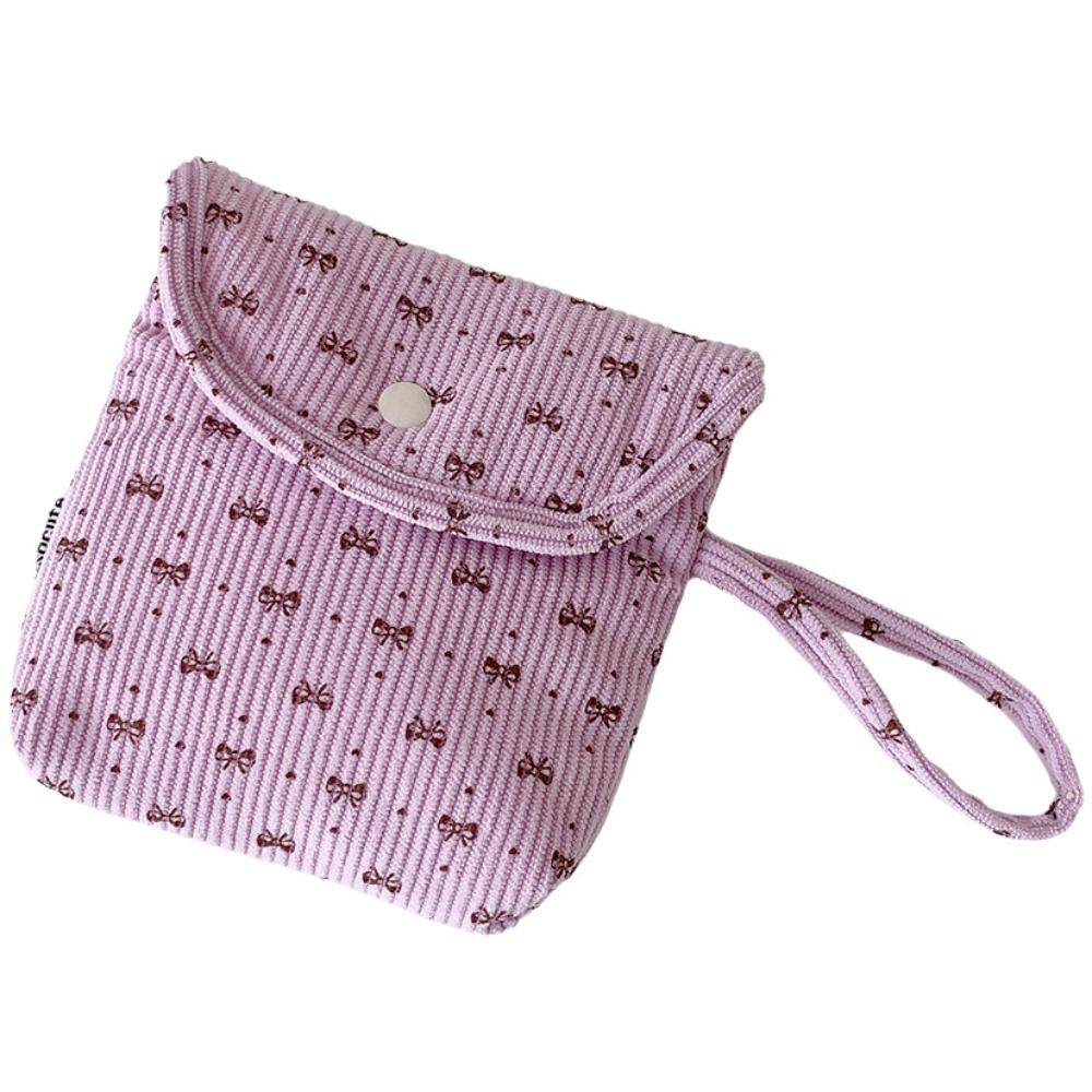 New Corduroy Sanitary Pads Bag Portable Storage Bag Coin Purse Multipurpose Bowknot Makeup Organizer Travel
New Corduroy Sanitary Pads Bag Portable Storage Bag Coin Purse Multipurpose Bowknot Makeup Organizer Travel