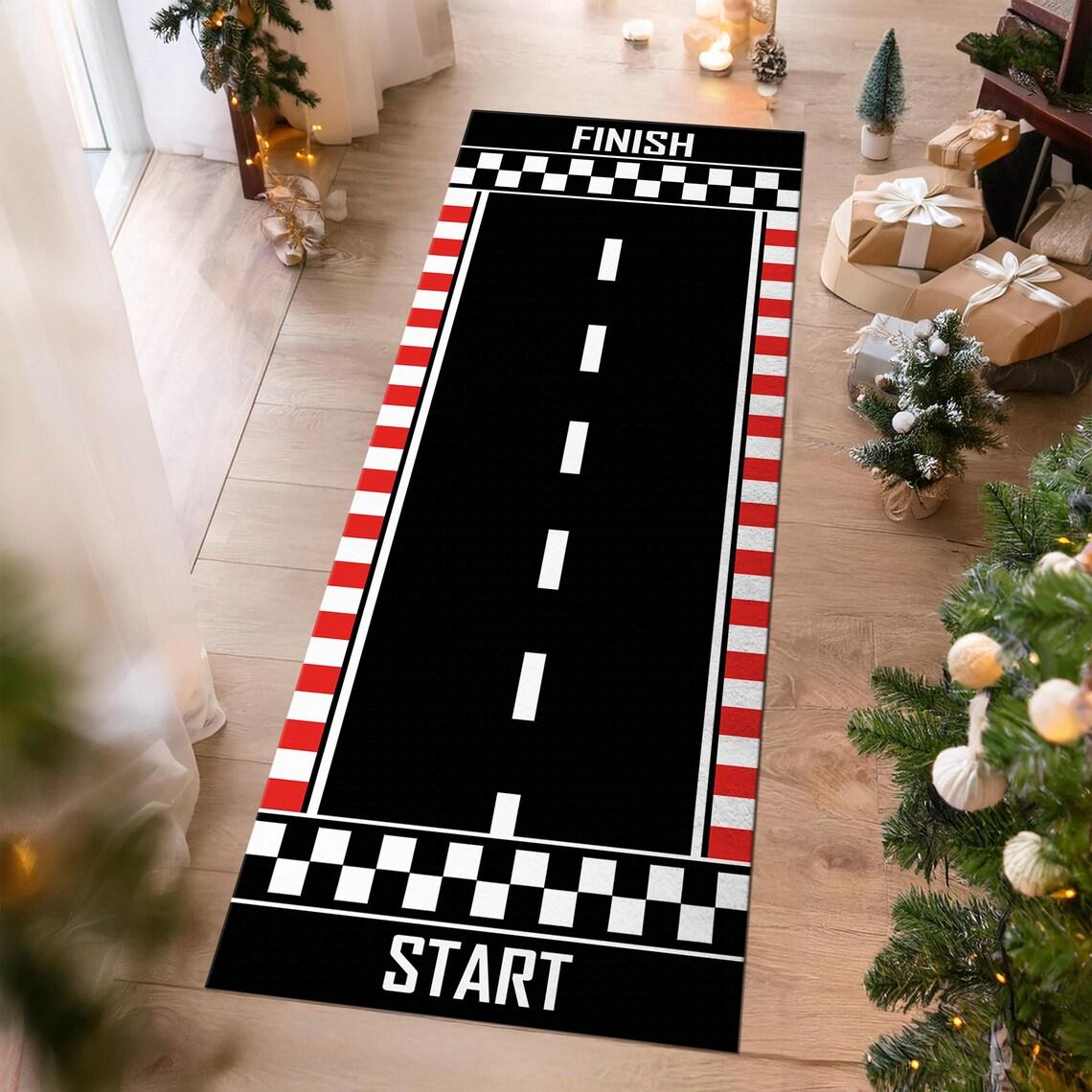 Race Road Track Runner Rug, Race Car Rug, Track Rug for Boy s Room, Kids Play Mat, Start-Finish Rug, Non Slip Racing Car Rug 40cm x 120cm
Race Road Track Runner Rug, Race Car Rug, Track Rug for Boy s Room, Kids Play Mat, Start-Finish Rug, Non Slip Racing Car Rug 40cm x 120cm