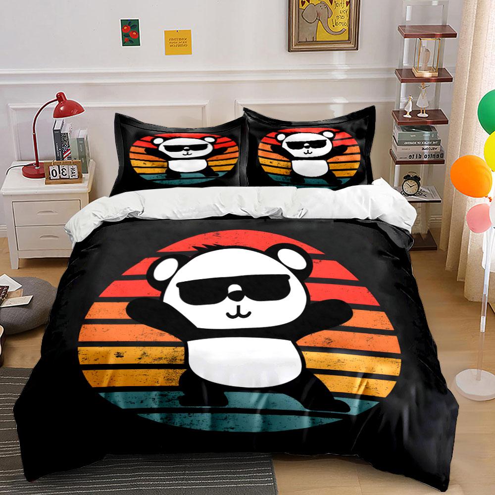 Panda wearing black sunglasses. Bedding sets Duvet cover sets Duvet covers Pillowcases(1 * Duvet Cover 2 * Pillowcases, without duvet insert) 135x200cm
Panda wearing black sunglasses. Bedding sets Duvet cover sets Duvet covers Pillowcases(1 * Duvet Cover 2 * Pillowcases, without duvet insert) 135x200cm