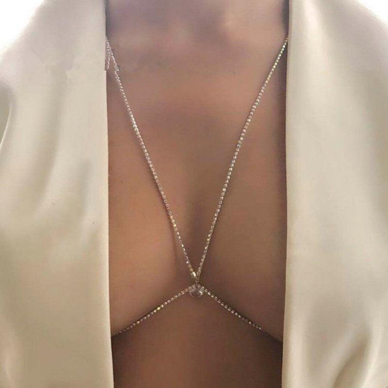 European & American Beach Body Chain: Minimalist Chest Chain Bikini Accessories золотой
European & American Beach Body Chain: Minimalist Chest Chain Bikini Accessories золотой