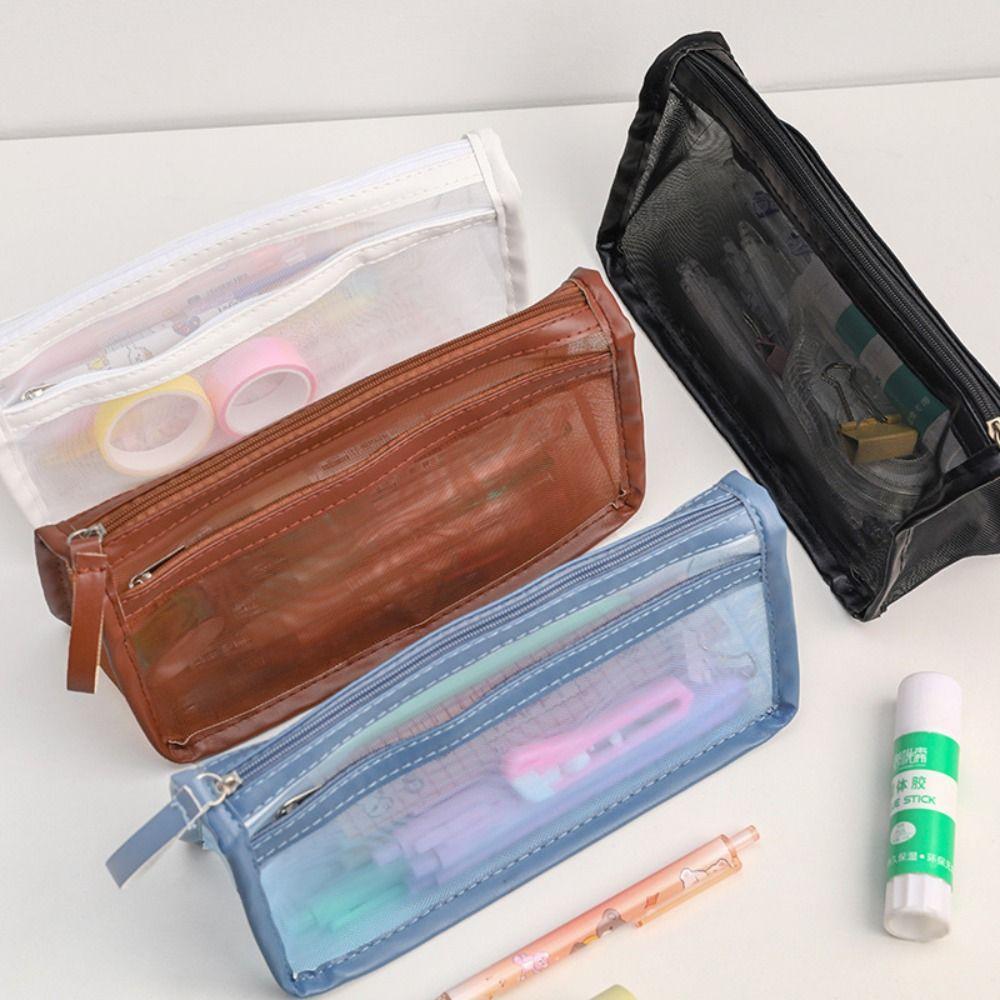 Large Capacity Office School Supplies Desktop Storage Bags Stationery Bag Mesh Pen Bag Pencil Pouch
Large Capacity Office School Supplies Desktop Storage Bags Stationery Bag Mesh Pen Bag Pencil Pouch