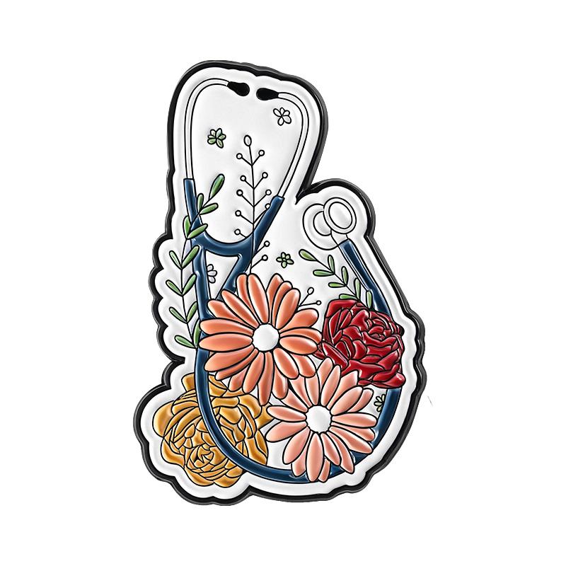 Эмалевые значки в виде стетоскопа с цветком, на заказ, броши для врачей, медсестер, значки на лацкан, украшения для одежды с растениями, подарок для друзей
Эмалевые значки в виде стетоскопа с цветком, на заказ, броши для врачей, медсестер, значки на лацкан, украшения для одежды с растениями, подарок для друзей