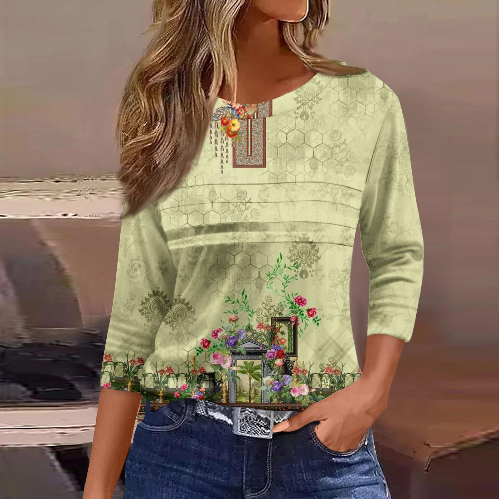 Женская мода повседневный свободный топ с рукавом 3/4 в полоску с круглым вырезом XL
Женская мода повседневный свободный топ с рукавом 3/4 в полоску с круглым вырезом XL