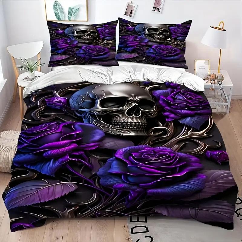 Comforter 3D Skull Print 2/3Pcs 100% Polyester Digital Printing Zip Closure Lightweight Machine Washable Comforter (quilt)-EU Single(135*200cm)3pcs
Comforter 3D Skull Print 2/3Pcs 100% Polyester Digital Printing Zip Closure Lightweight Machine Washable Comforter (quilt)-EU Single(135*200cm)3pcs