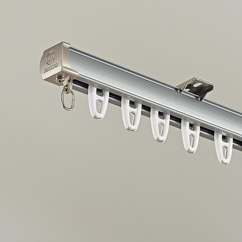 Бесшумный карниз для штор с двумя дорожками, алюминиевый сплав, потолочное крепление
Бесшумный карниз для штор с двумя дорожками, алюминиевый сплав, потолочное крепление