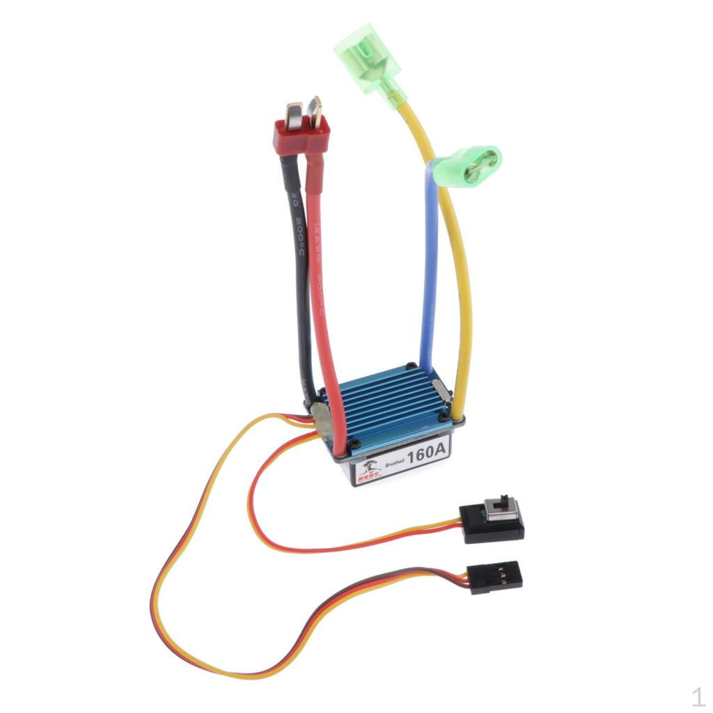 160A Waterproof Brushed ESC Electronic Controller Built-in 5V 1A BEC /12 RC Car Touring Buggy Truck
160A Waterproof Brushed ESC Electronic Controller Built-in 5V 1A BEC /12 RC Car Touring Buggy Truck