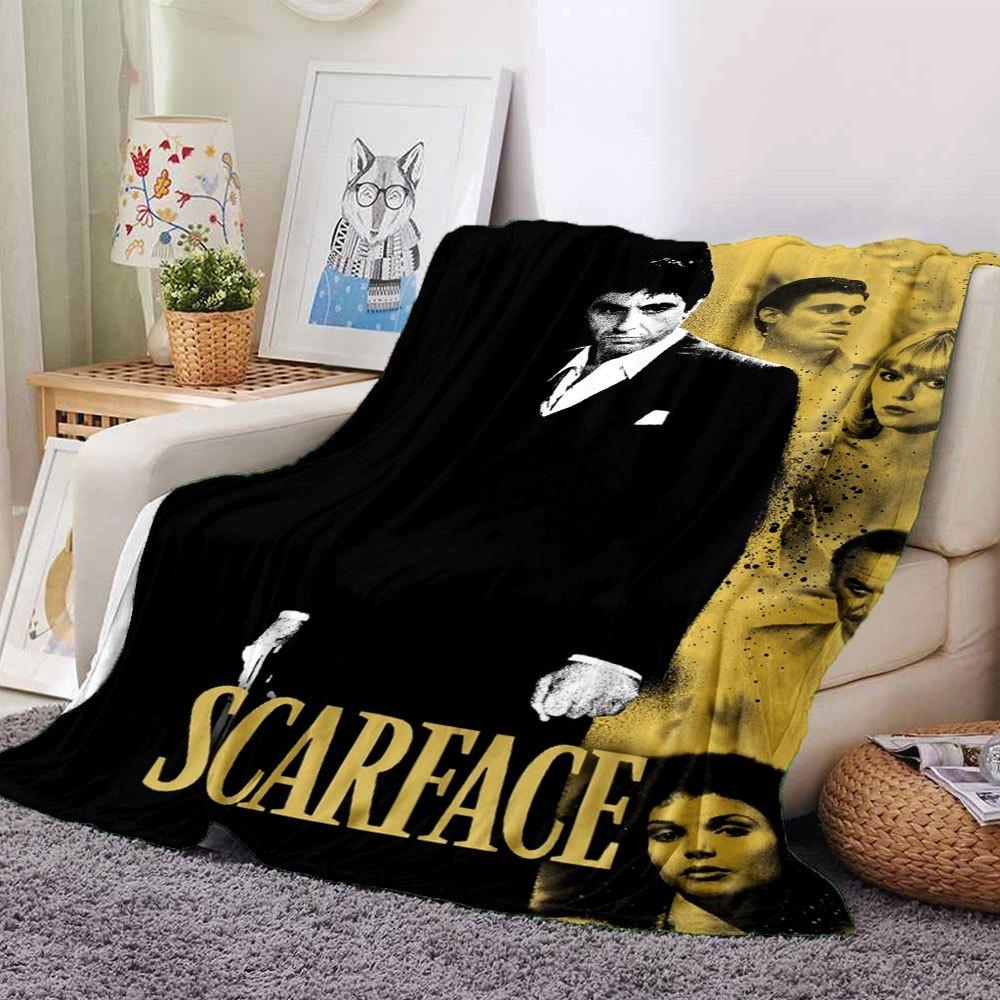 1pc Scarface-Inspired Flannel Blanket - Soft Cozy All-Season Throw for Bedroom, Sofa, Camping, Travel - Perfect Gift for Movie FansB78 80cmx120cm(31inx47in)
1pc Scarface-Inspired Flannel Blanket - Soft Cozy All-Season Throw for Bedroom, Sofa, Camping, Travel - Perfect Gift for Movie FansB78 80cmx120cm(31inx47in)