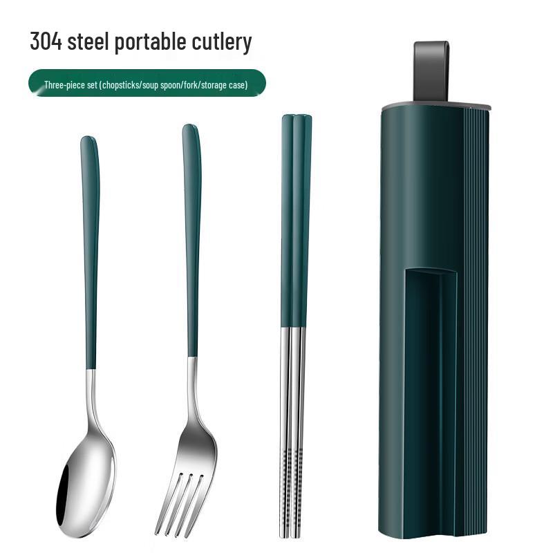 Ruhan Portable 3-Piece Stainless Steel Cutlery Set
Ruhan Portable 3-Piece Stainless Steel Cutlery Set