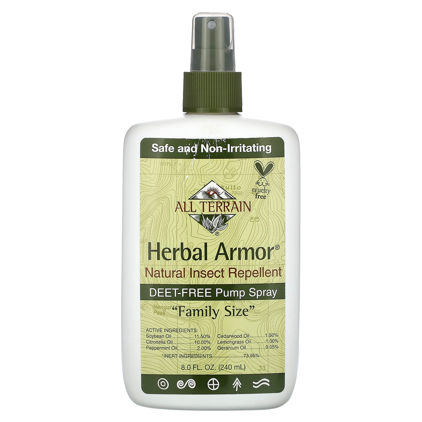 Herbal Armor, Натуральный репеллент от насекомых, Спрей-помпа без ДЭТА, 240 мл (8,0 жидких унций)
Herbal Armor, Натуральный репеллент от насекомых, Спрей-помпа без ДЭТА, 240 мл (8,0 жидких унций)