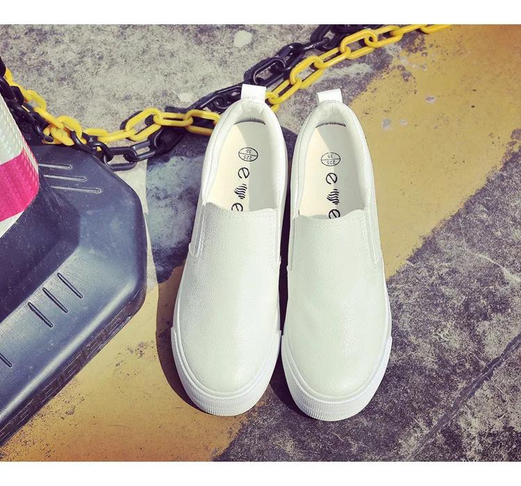 Spring Autumn Korean Style Thick-soled PU Leather Inner-height Canvas Shoes Slip-on Black Women s Shoes Platform Sneakers 34
Spring Autumn Korean Style Thick-soled PU Leather Inner-height Canvas Shoes Slip-on Black Women s Shoes Platform Sneakers 34