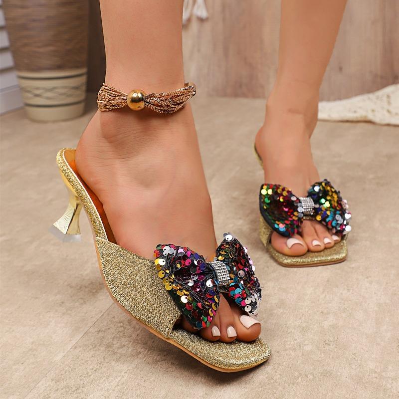 Fashion Sequin Bow Flip-Flops Women s Fashion Square Toe Open Toe Non-Slip Wear-Resistant High Heels 43 шампанского
Fashion Sequin Bow Flip-Flops Women s Fashion Square Toe Open Toe Non-Slip Wear-Resistant High Heels 43 шампанского