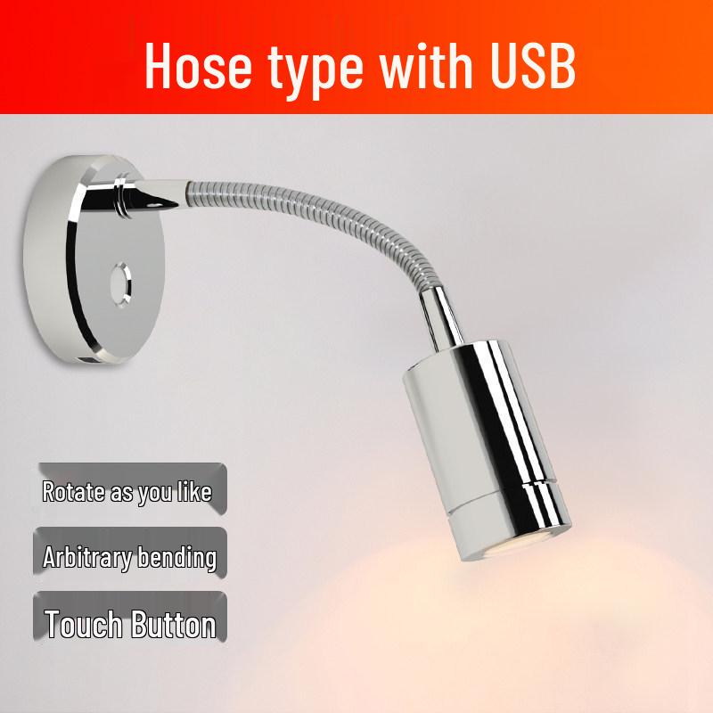 RV Bedside Wall Lamp with Touch Switch & USB Charging Port
RV Bedside Wall Lamp with Touch Switch & USB Charging Port